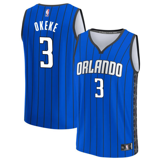 Chuma Okeke  Orlando Magic Fanatics Branded Fast Break Jersey - Blue - Statement Edition