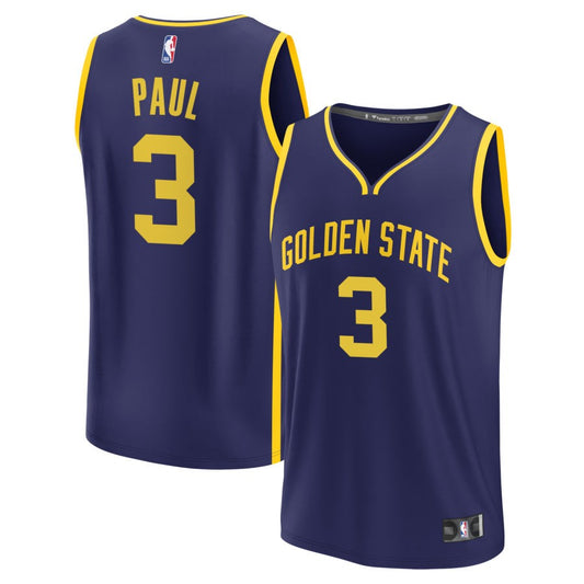 Chris Paul Golden State Warriors Fanatics Branded Youth 2022/23 Fast Break Replica Jersey - Statement Edition - Navy