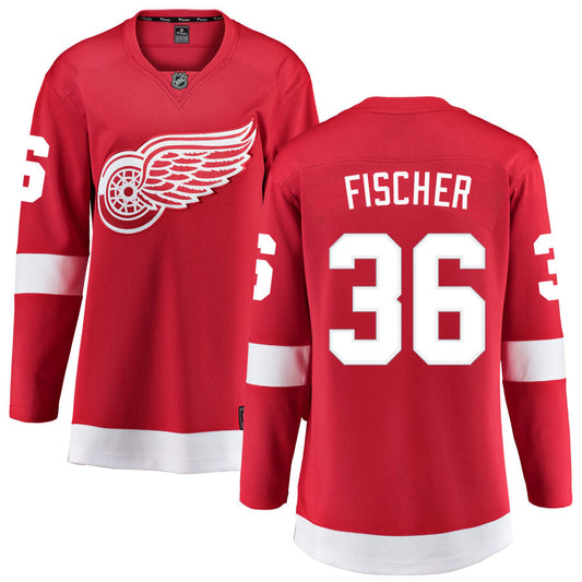Christian Fischer Detroit Red Wings Fanatics Branded Women's Home Breakaway Jersey - Red