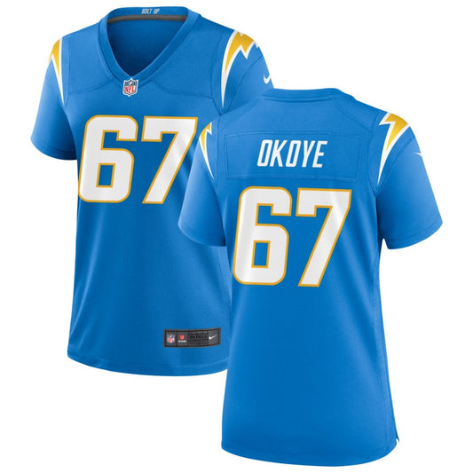 CJ Okoye Los Angeles Chargers Nike Women's Game Jersey - Powder Blue