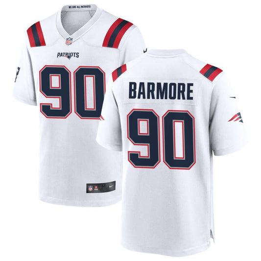 Christian Barmore New England Patriots Nike Game Jersey - White